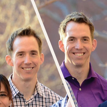 A photo of Daniel Peeden and a photo of Darrell Peeden in the same image