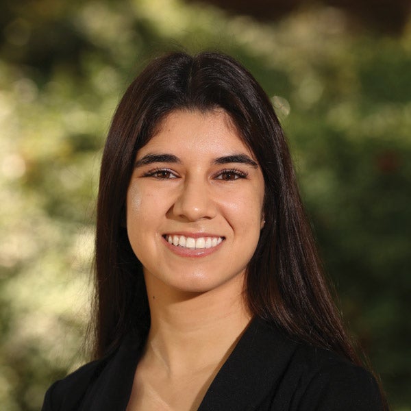 Student Alondra Marquez Carter, sociology and French major
