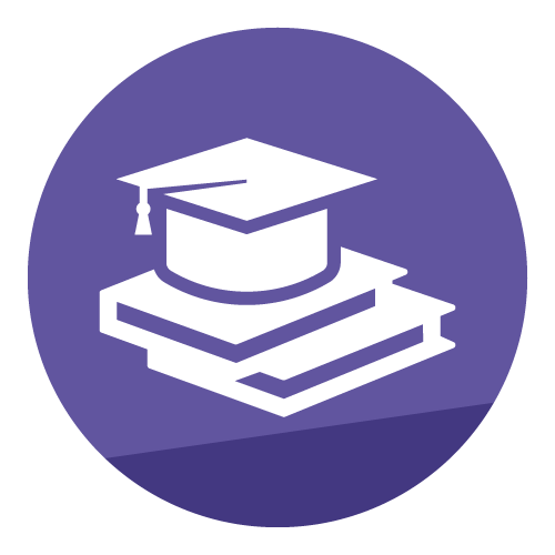 Graduation cap sitting on top of two closed textbooks